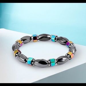 2018 Rainbow Magnetic Hematite Bracelet For Women